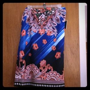 Long Patterned Skirt